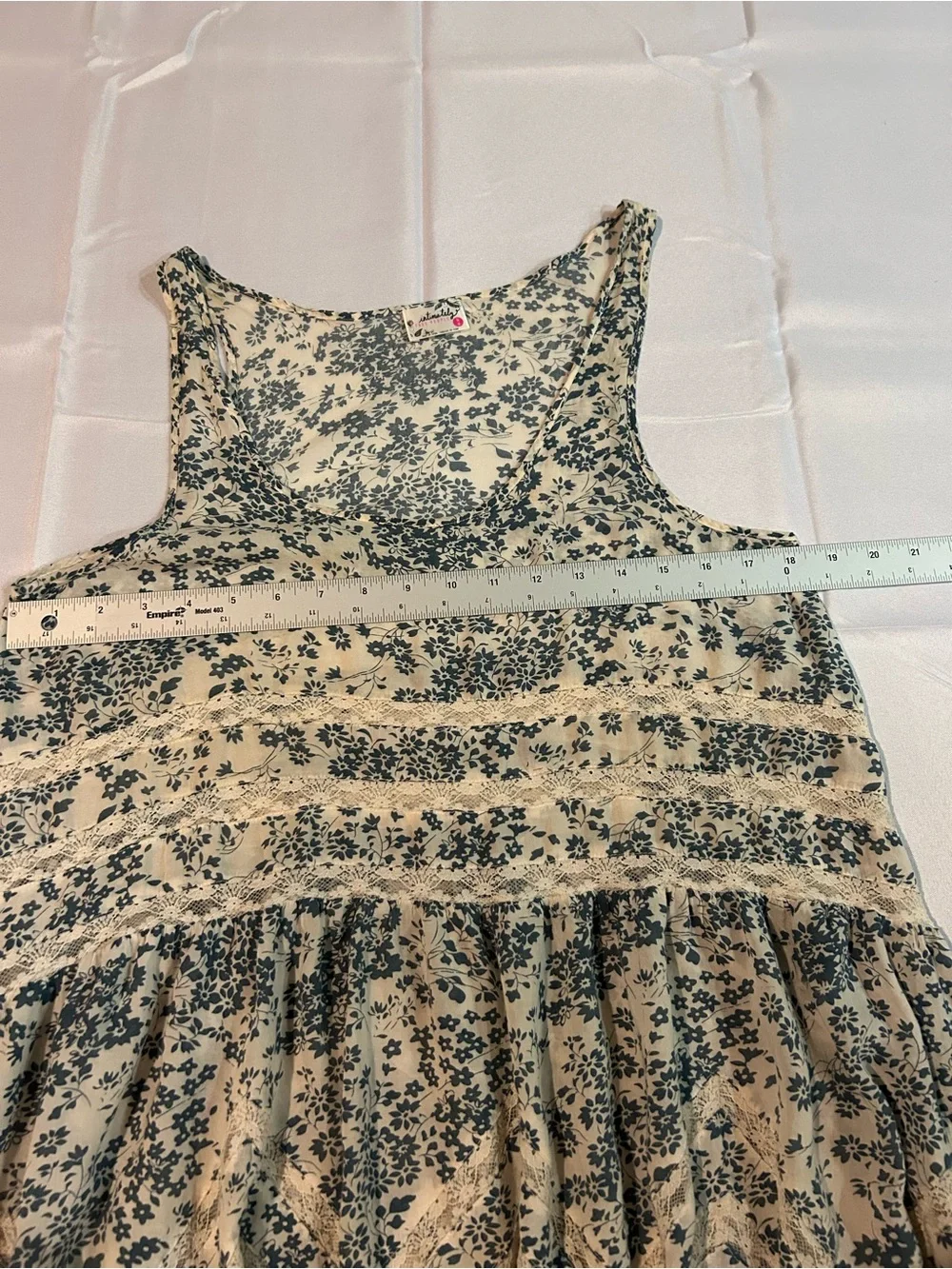 Free People Floral Trapeze Slip-Tunic M